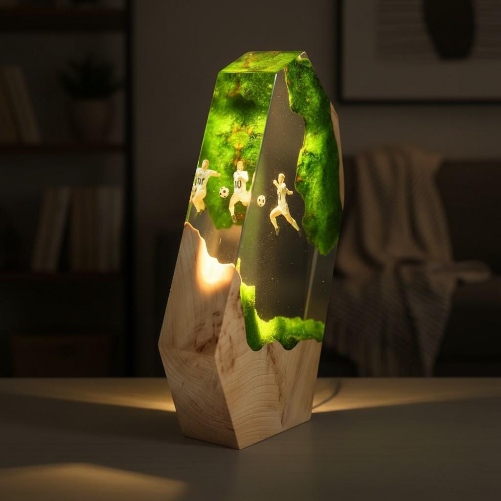 Argentina No.10 Football Legend Resin Lamp –Creative Football Night Light