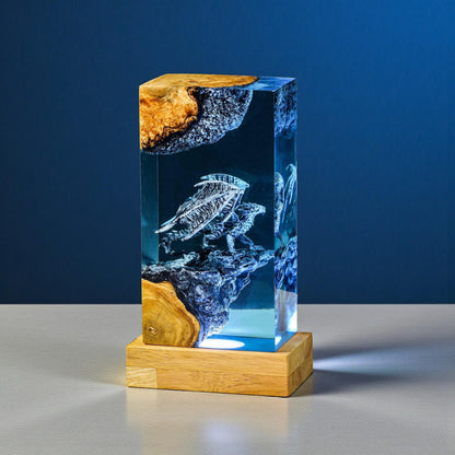 3D Pterosaur Resin Night Light – Winged Dragon Sculpture Lamp
