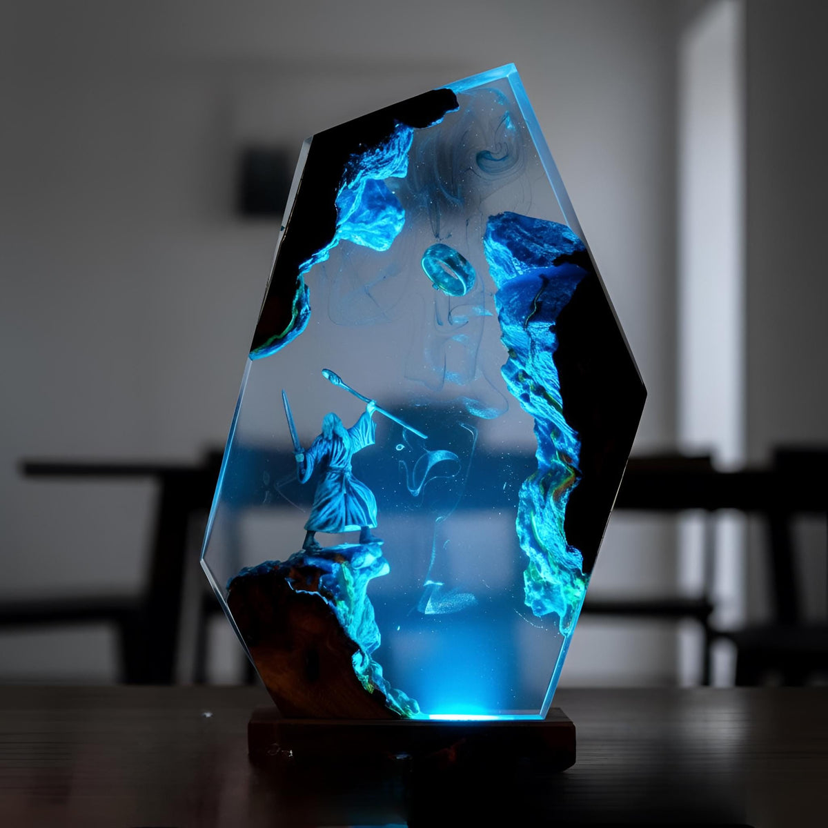 Magic Wizard Resin Lamp: Fantasy Gandalf Night Light