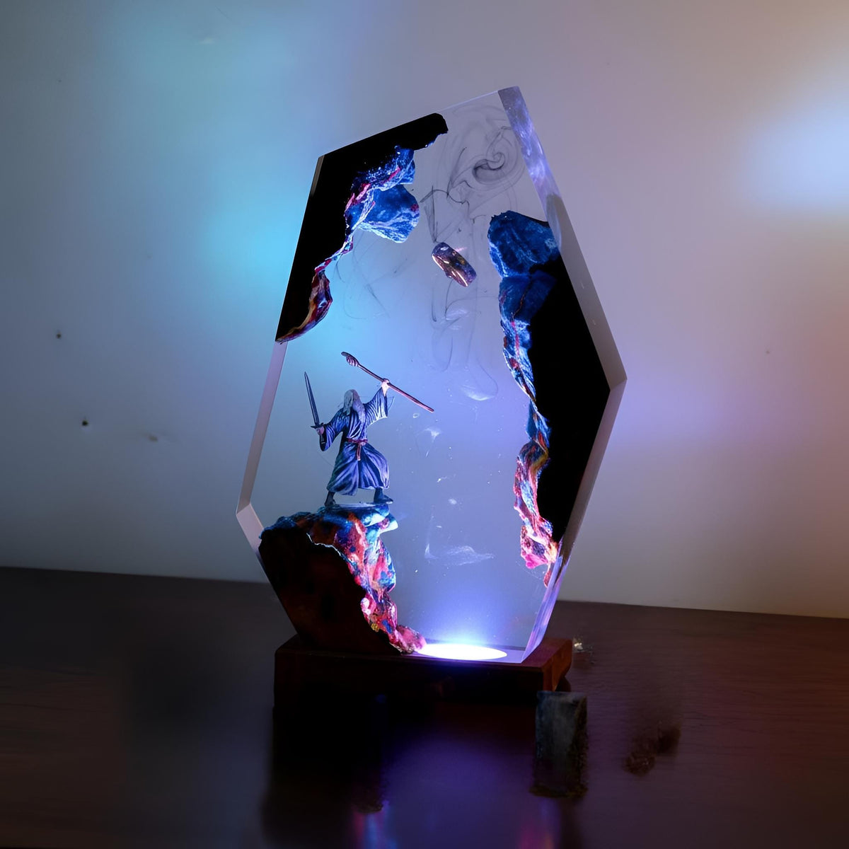 Magic Wizard Resin Lamp: Fantasy Gandalf Night Light