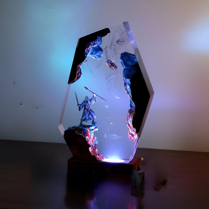 Magic Wizard Resin Lamp: Fantasy Gandalf Night Light