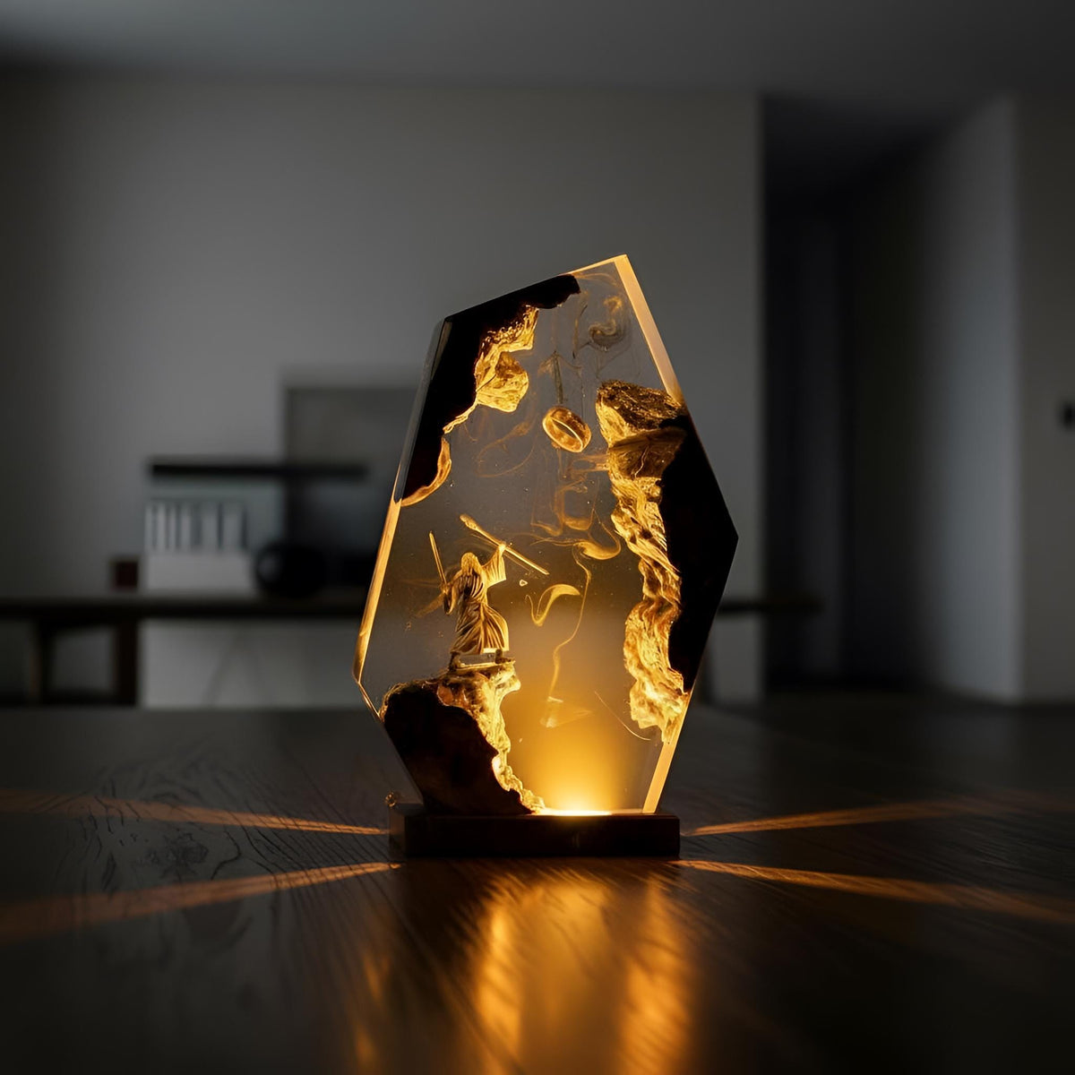 Magic Wizard Resin Lamp: Fantasy Gandalf Night Light
