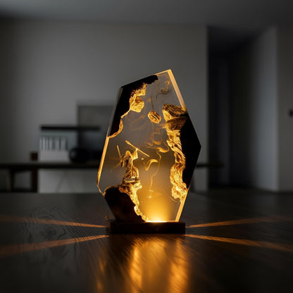 Magic Wizard Resin Lamp: Fantasy Gandalf Night Light