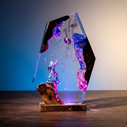 Magic Wizard Resin Lamp: Fantasy Gandalf Night Light