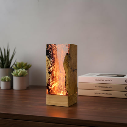 Ocean Cave Resin Lamp: Waterfall LED Night Light