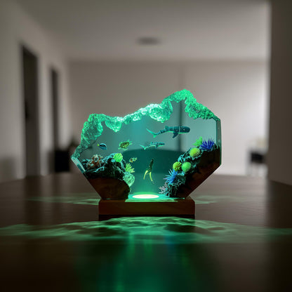 Whale Shark Resin Lamp: Ocean LED Night Light