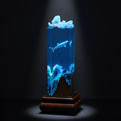 Diver Underwater Resin Lamp: Ocean LED Night Light