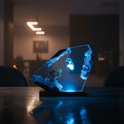 Little Robot Resin Lamp :Space Robot LED Night Light