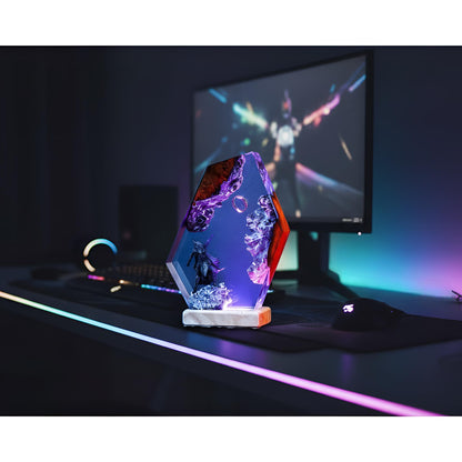 Fantasy Warrior Resin Night Light: Dark Realm LED Lamp